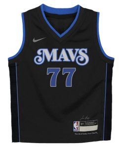 Alternative view of Luka Don?i? Dallas Mavericks Nike Toddler 2023/24 Swingman Replica Jersey - City Edition - Black