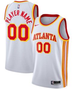 Atlanta Hawks Nike 2020/21 Swingman Custom Jersey - Association Edition - White