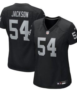 Brennan Jackson Las Vegas Raiders Nike Women's Team Game Jersey -  Black