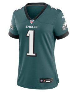 Alternative view of Philadelphia Eagles Nike Women's #1 Mom Game Jersey - Midnight Green