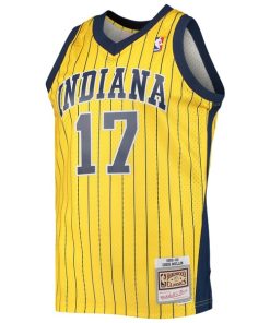 Alternative view of Chris Mullin Indiana Pacers 1999/00 Hardwood Classics Swingman Jersey - Gold