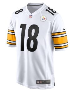 Alternative view of Diontae Johnson Pittsburgh Steelers Nike Game Player Jersey - White