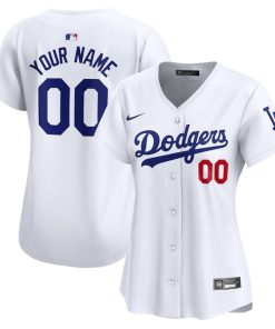 Los Angeles Dodgers Nike Women's Home Limited Custom Jersey - White