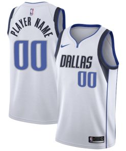 Dallas Mavericks Nike 2020/21 Swingman Custom Jersey - Association Edition - White