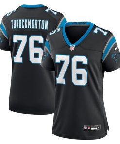 Calvin Throckmorton Carolina Panthers Nike Women's Team Game Jersey -  Black