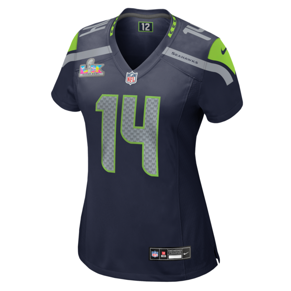 Women's Seattle Seahawks Sam Darnold Nike College Navy Super Bowl LX Patch Game Jersey - Image 2