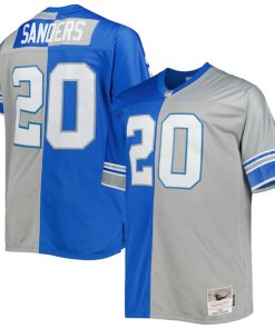 Barry Sanders Detroit Lions Big & Tall Split Legacy Retired Player Replica Jersey - Blue/Silver