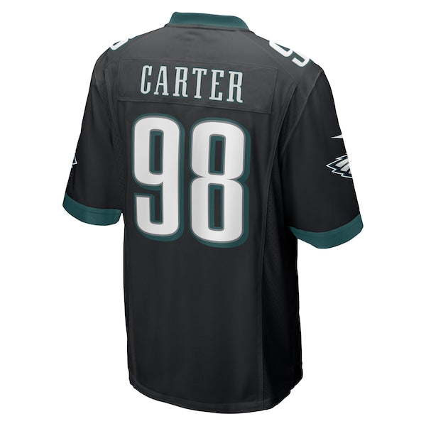 Jalen Carter Philadelphia Eagles Nike Alternate Team Game Jersey - Black - Image 3