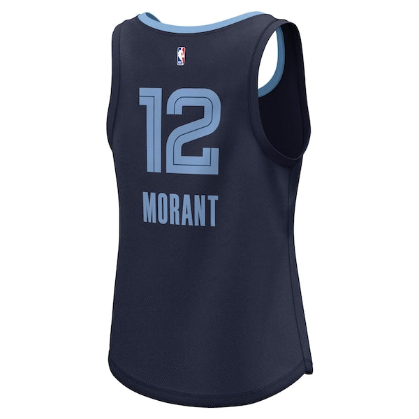 Ja Morant Memphis Grizzlies Women's Fast Break Player Jersey - Icon Edition - Navy - Image 3