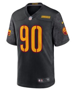 Alternative view of Montez Sweat Washington Commanders Nike Youth Game Jersey - Black