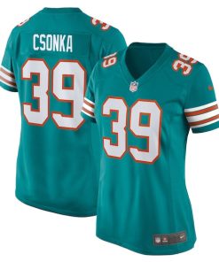 Larry Csonka Miami Dolphins Nike Women's Retired Player Jersey - Aqua