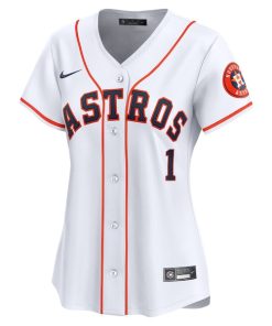 Alternative view of Houston Astros Nike Women's #1 Mom Home Limited Jersey - White