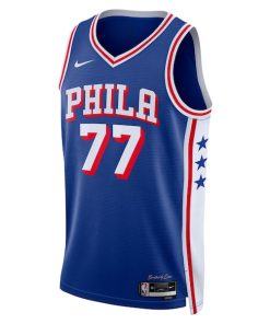 Alternative view of V. J. Edgecombe Philadelphia 76ers Nike Unisex 2025 NBA Draft First Round Pick Swingman Jersey - Icon Edition - Royal