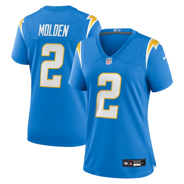 Elijah Molden Los Angeles Chargers Nike Women's Team Game Jersey - Powder Blue