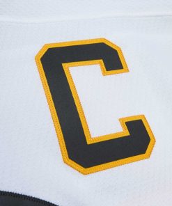Alternative view of Ray Bourque Boston Bruins Captain Patch 1989/90 Blue Line Player Jersey - White
