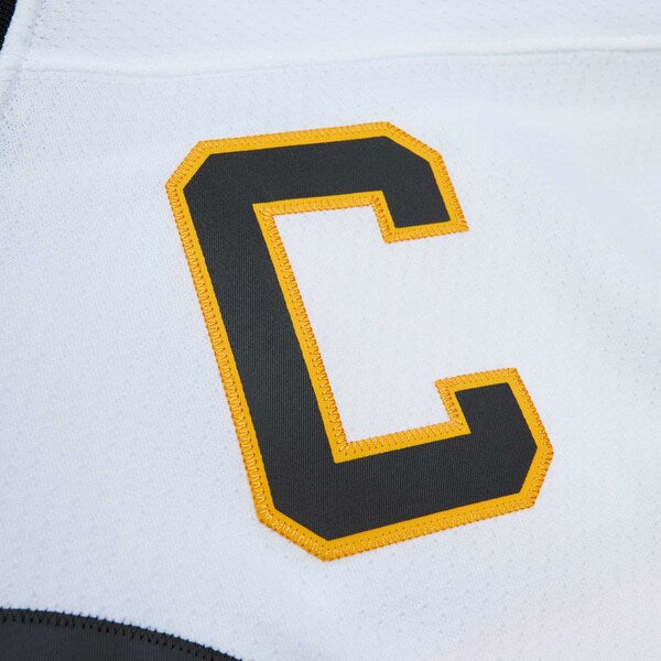 Ray Bourque Boston Bruins Captain Patch 1989/90 Blue Line Player Jersey - White - Image 2