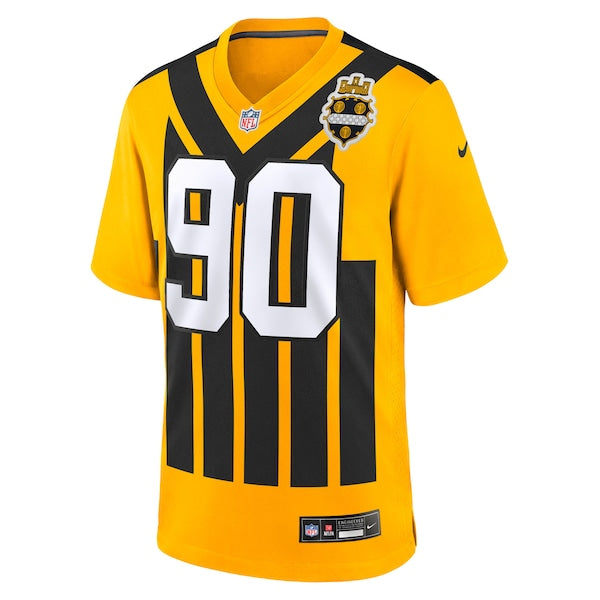 T.J. Watt Pittsburgh Steelers Nike Youth Alternate 1933 Throwback Game Jersey - Gold - Image 2