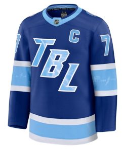 Alternative view of Victor Hedman Tampa Bay Lightning  2026 NHL Stadium Series Premium Jersey - Blue