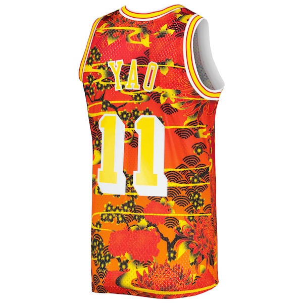Yao Ming Houston Rockets 2004/05 Hardwood Classics Lunar New Year Swingman Jersey - Red - Image 3