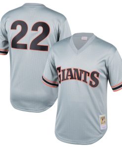 Will Clark San Francisco Giants Youth Cooperstown Collection Mesh Batting Practice Jersey - Gray