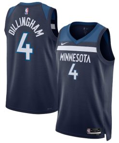 Rob Dillingham Minnesota Timberwolves Nike Unisex Swingman Jersey - Icon Edition - Navy