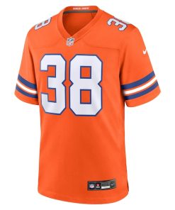 Alternative view of Jaleel McLaughlin Denver Broncos Nike Mile High Collection 1977 Throwback Player Game Jersey - Orange