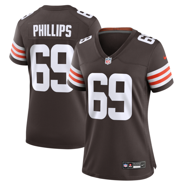 Tyre Phillips Cleveland Browns Nike Women's Team Game Jersey - Brown