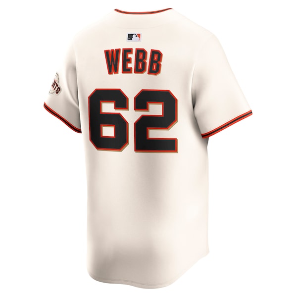 Logan Webb San Francisco Giants Nike Home Limited Player Jersey - Cream - Image 3