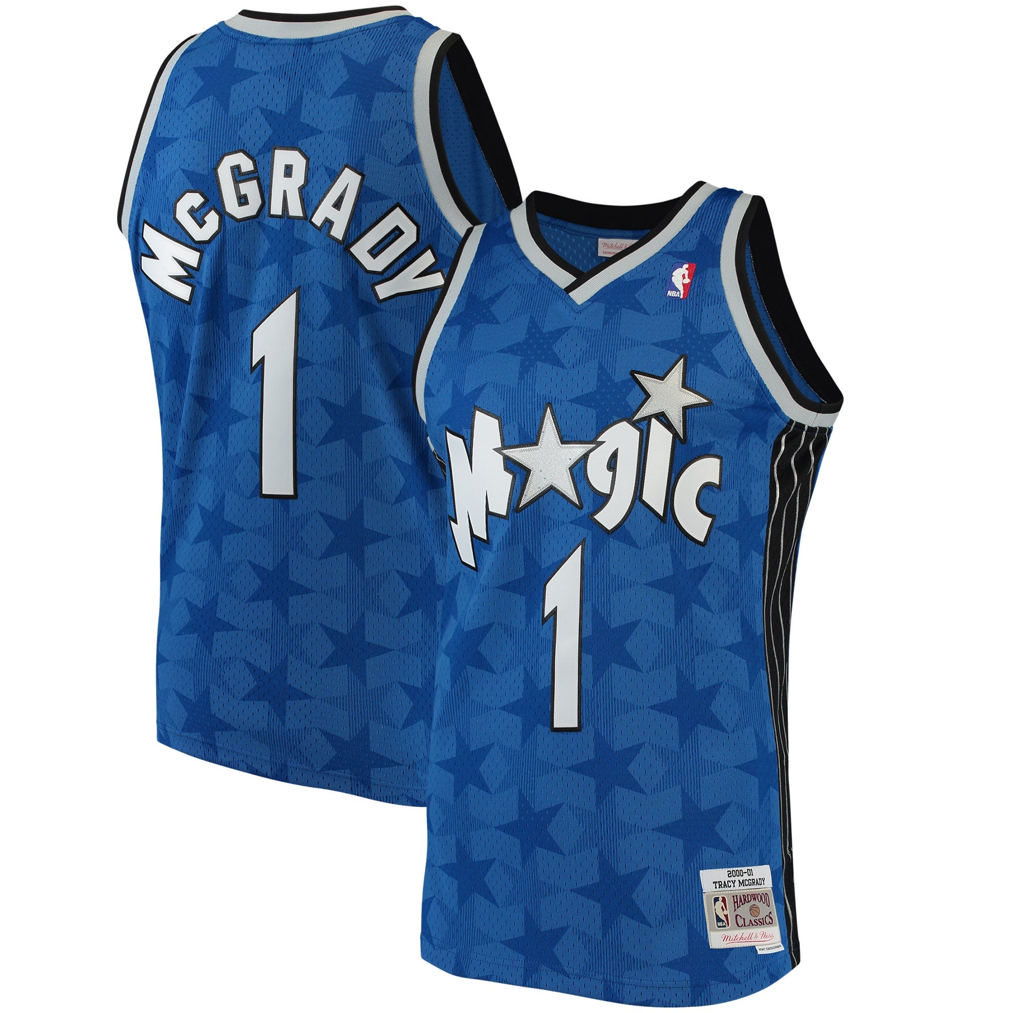 Tracy McGrady Orlando Magic Hardwood Classics Swingman Jersey - Black/Blue - Image 5