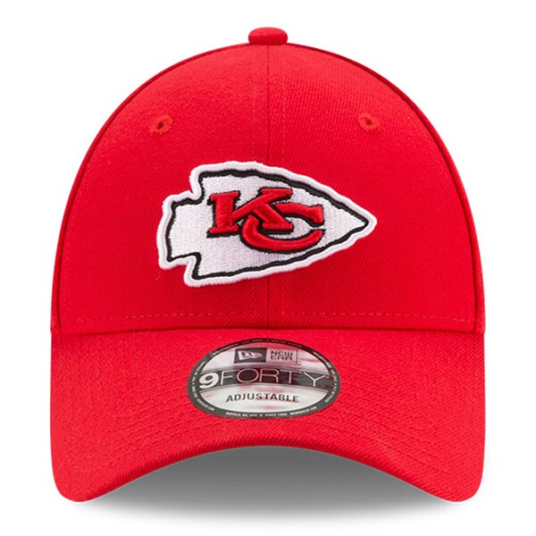 Kansas City Chiefs New Era Super Bowl LVIII Champions Side Patch 9FORTY Adjustable Hat - Red - Image 3