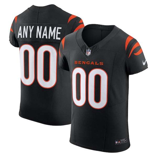 Cincinnati Bengals Nike Team Vapor F.U.S.E. Elite Custom Jersey - Black