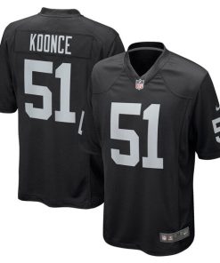 Malcolm Koonce Las Vegas Raiders Nike Game Jersey - Black