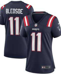 Alternative view of Drew Bledsoe New England Patriots Nike Women's Game Retired Player Jersey - Navy/Red