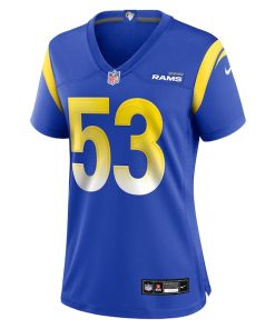 Alternative view of Nate Landman Los Angeles Rams Nike Women's Team Game Jersey -  Royal