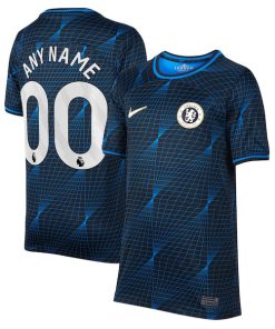 Chelsea Nike Youth 2023/24 Away Stadium Replica Custom Jersey - Navy