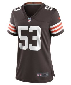 Alternative view of Nick Harris Cleveland Browns Nike Women's Game Jersey - Brown