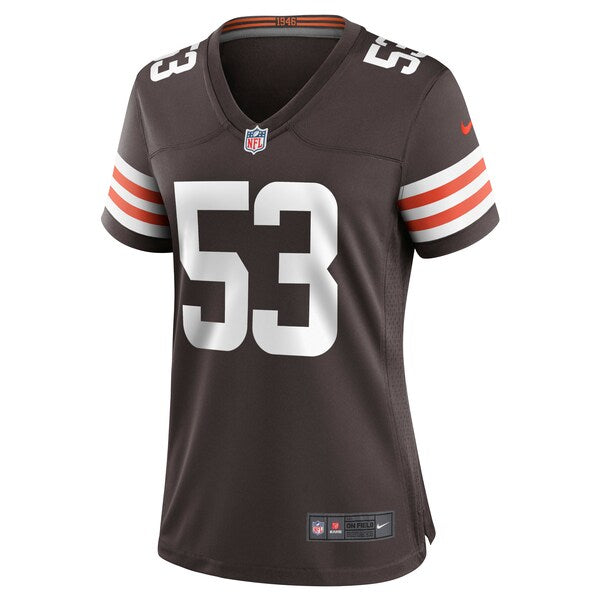 Nick Harris Cleveland Browns Nike Women's Game Jersey - Brown - Image 2