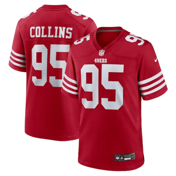 Alfred Collins San Francisco 49ers Nike Team Game Jersey - Scarlet
