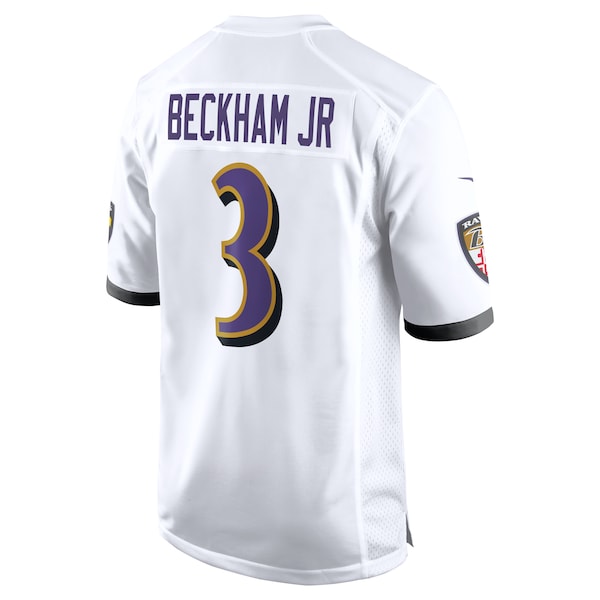 Odell Beckham Jr. Baltimore Ravens Nike Game Jersey - White/Black - Image 4