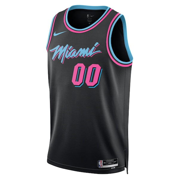 Miami Heat Nike Unisex 2025/26 City Edition Swingman Custom Jersey - Black - Image 2