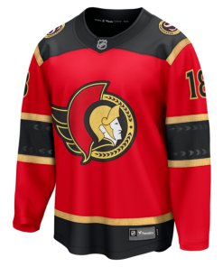 Alternative view of Tim Stutzle Ottawa Senators  Alternate Breakaway Jersey - Red