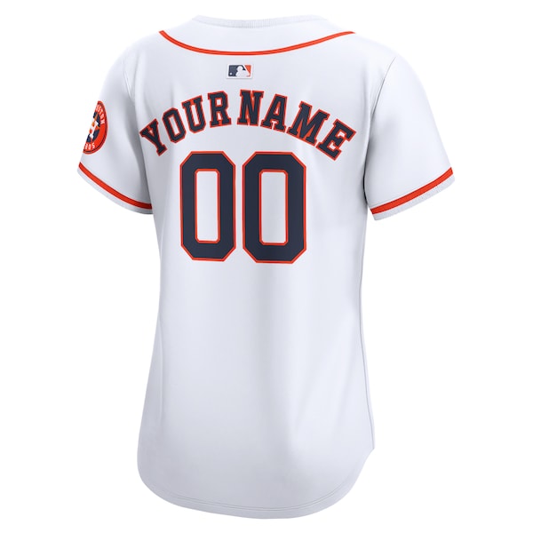 Houston Astros Nike Women's Home Limited Custom Jersey - White - Image 3