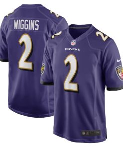 Nate Wiggins Baltimore Ravens Nike 2024 NFL Draft First Round Pick Player Game Jersey - Purple