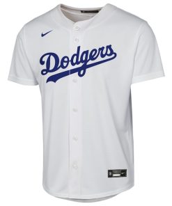 Alternative view of Los Angeles Dodgers Nike Youth Home Replica Jersey - White