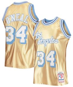 Shaquille O'Neal Los Angeles Lakers 75th Anniversary 1996/97 Hardwood Classics Swingman Jersey - Gold
