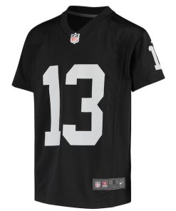 Alternative view of Hunter Renfrow Las Vegas Raiders Nike Youth Game Jersey - Black