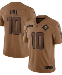 Tyreek Hill Miami Dolphins Nike 2023 Salute To Service Limited Jersey - Brown