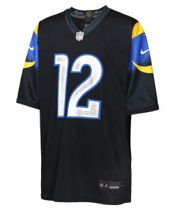 Alternative view of Puka Nacua Los Angeles Rams Nike 2025 Youth Rivalries Collection Limited Jersey - Midnight Blue