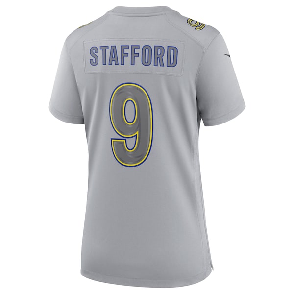 Matthew Stafford Los Angeles Rams Nike Women's Atmosphere Fashion Game Jersey - Gray - Image 3
