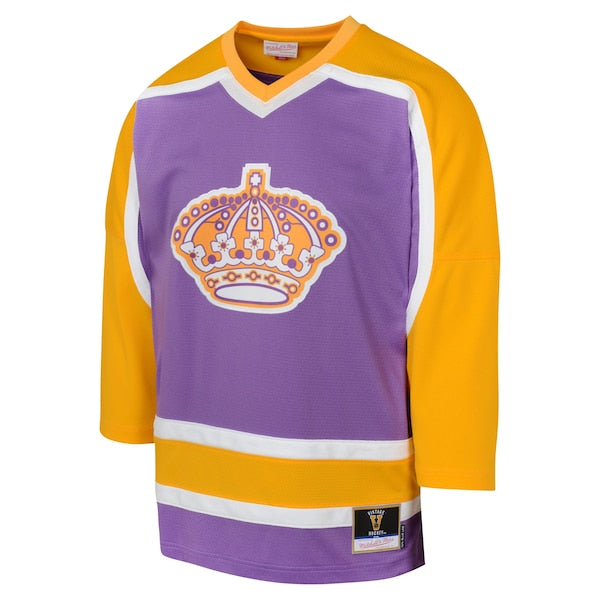 Los Angeles Kings Youth 1980 Blue Line Player Jersey - Purple - Image 2